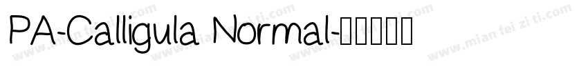 PA-Calligula Normal字体转换